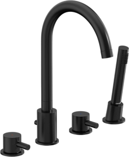 Смеситель на борт ванны Damixa Scandinavian Pure 360400300, черный