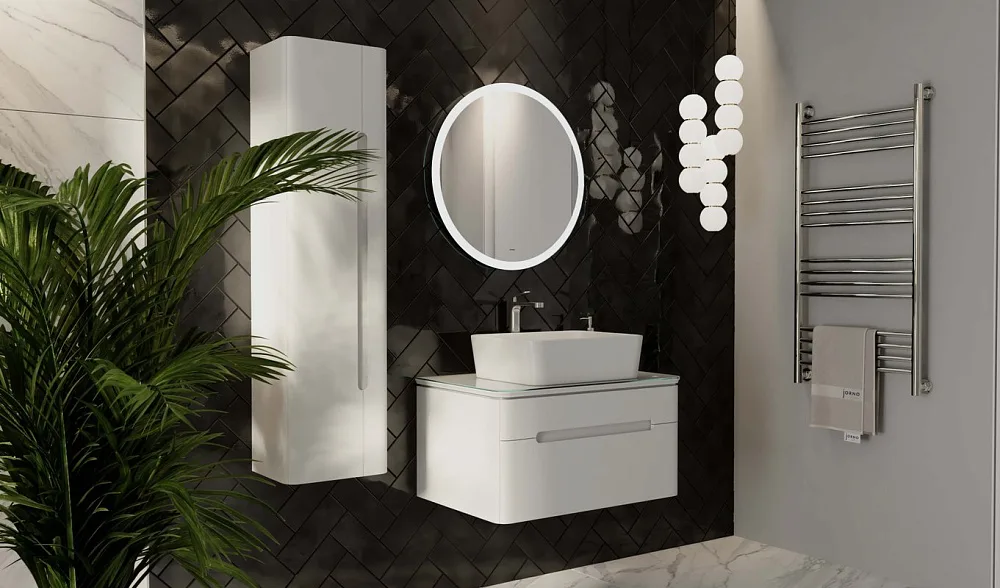 Зеркало круглое Jorno Shine 65 с подсветкой Sancos — официальный сайт