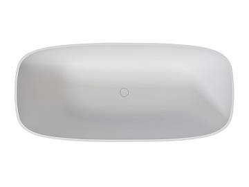 Ванна из искусственного камня Uni-Flo Cono 170x80 см, отдельностоящая белая глянцевая