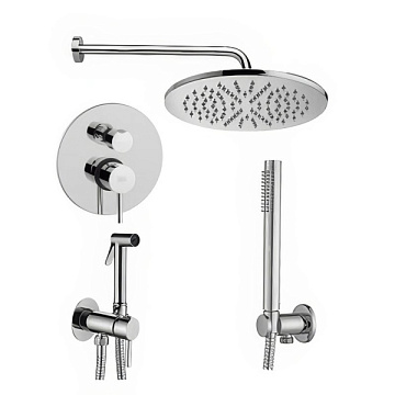 Комплект для ванной Paffoni Light KITZLIG018CR С ВНУТРЕННЕЙ ЧАСТЬЮ, хром