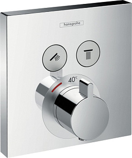 Термостатический смеситель встраиваемый Hansgrohe ShowerSelect 15763000, для душа, хром