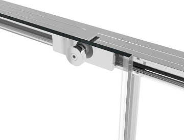 Душевой уголок Vincea Slim Soft VSR-1SS1012CL 120x100, профиль хром, стекло прозрачное
