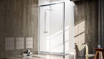 Душевой уголок Veconi Rovigo RV-072 140x100, профиль хром