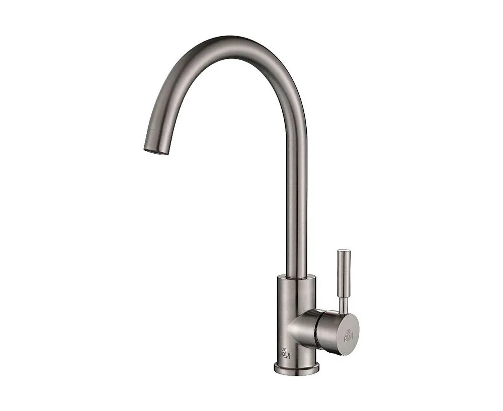 Смеситель для кухни Paulmark Holstein Ho212063-BS, брашированная сталь Sancos — официальный сайт