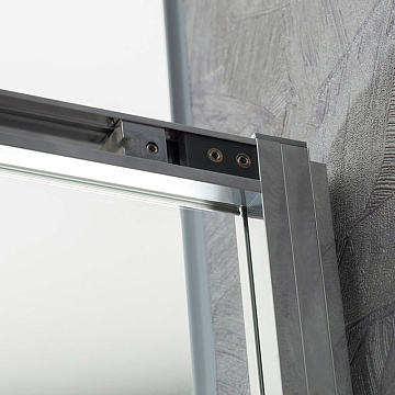 Душевая дверь в нишу Vincea Slim-U VDS-2SU130CL 130 см, профиль хром, стекло прозрачное