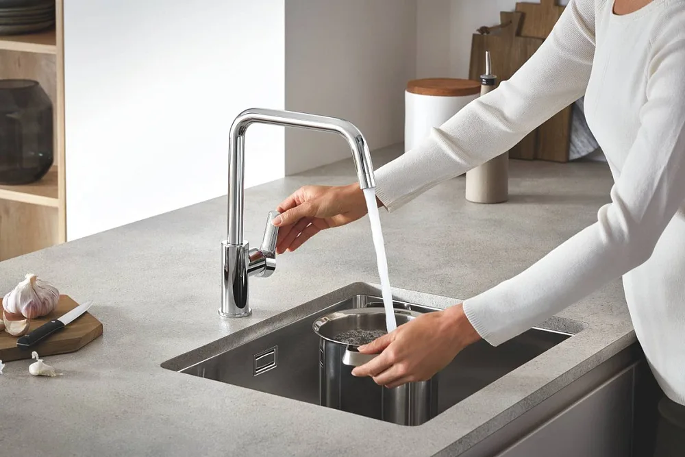 Смеситель для кухни Grohe Eurosmart 30567000 Sancos — официальный сайт