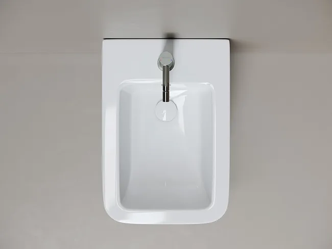 Биде подвесное Ceramicanova Miro CN11004 белый Sancos — Оригинал
