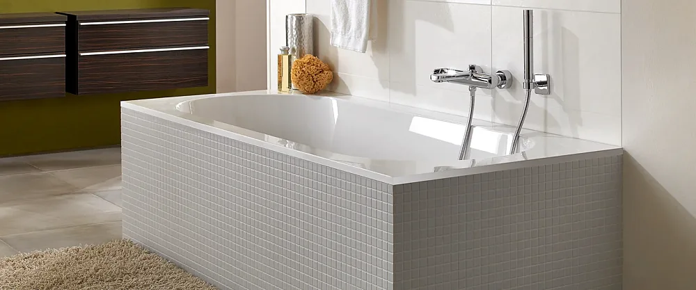 Акриловая ванна Villeroy & Boch Oberon UBQ170OBE2V-01 170x75 см, встраиваемая, на ножках Sancos — официальный сайт