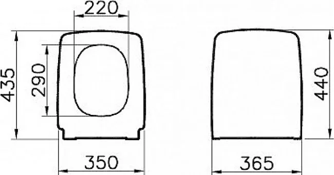 Крышка-сиденье VitrA Metropole 90-003-009 с микролифтом, петли хром Sancos — Оригинал