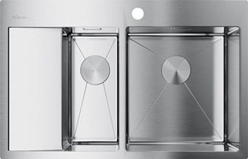 Мойка кухонная Omoikiri Akisame 78-2-IN-R нержавеющая сталь