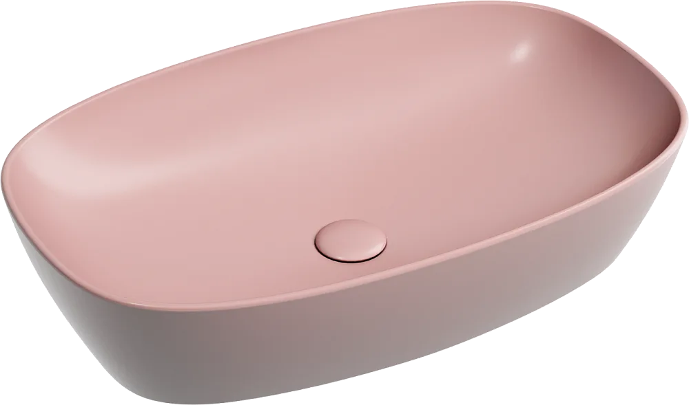 Накладная раковина Ceramicanova Element CN6049MP розовая матовая Sancos — официальный сайт