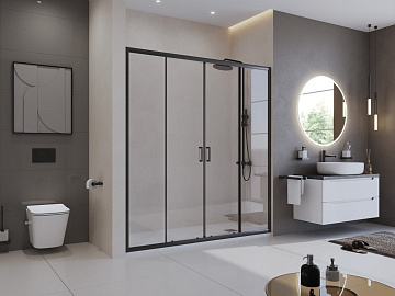 Поддон для душа BelBagno Uno AH 160х80, белый, с сифоном