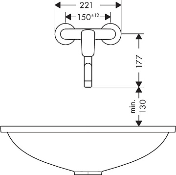 Смеситель для кухни Hansgrohe Logis 71836000