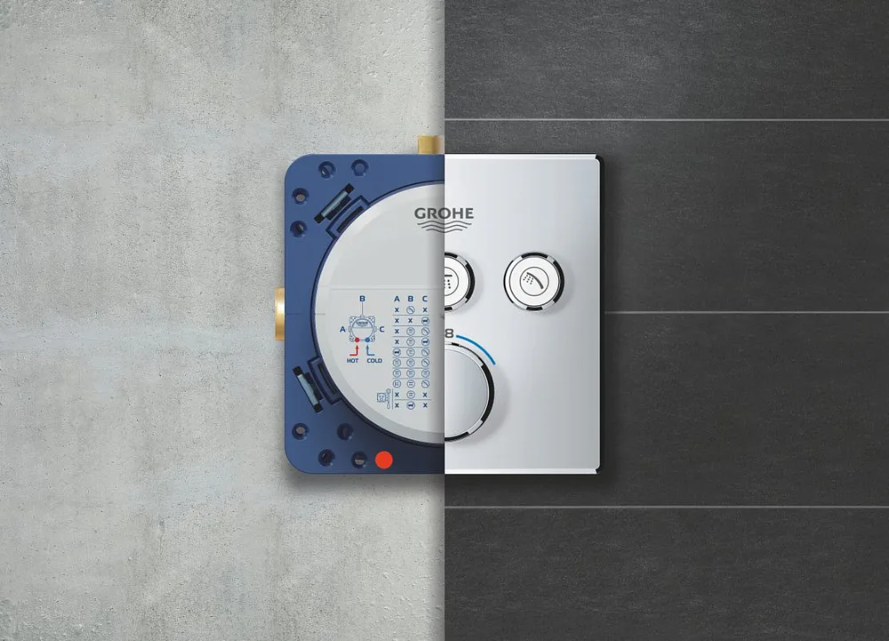 Душевой комплект Grohe Grohtherm SmartControl 34706000, С ВНУТРЕННЕЙ ЧАСТЬЮ Sancos — официальный сайт