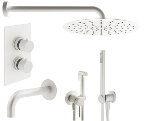 Комплект для ванной Plumberia Selection Ixo KITZXOT19QBO60 С ВНУТРЕННЕЙ ЧАСТЬЮ, белый матовый