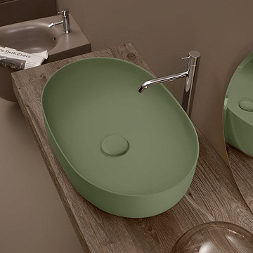 Накладная раковина Kerasan Nolita 534311*0 60x40 см, verde