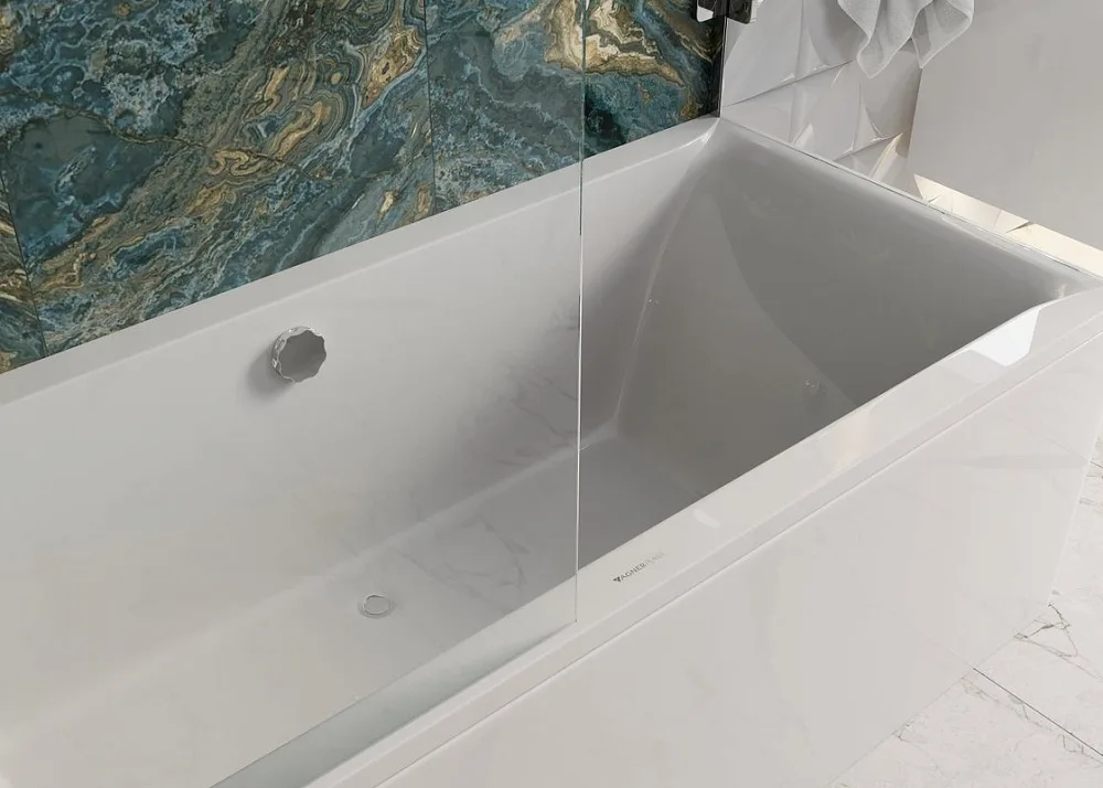 Акриловая ванна Vagnerplast Veronela 180x80 см, пристенная, ультрабелая Sancos — официальный сайт