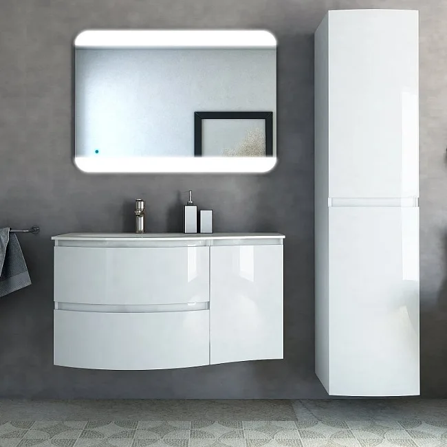 Мебельная раковина Cezares 50153 104х52 L bianco Sancos — Оригинал