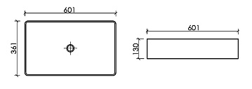 Накладная раковина Ceramicanova Element CN6070MB черная матовая