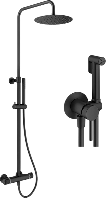 Комплект для ванной Plumberia Selection Ixo KITZXO6302NO черный матовый