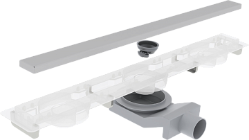 Душевой трап (лоток) Plumberia Selection PSM Modular 50 см, нержавеющая сталь матовая