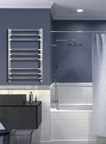Полотенцесушитель электрический Indigo Brace LCBLE80-50Rt серебристый
