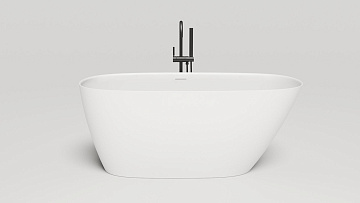 Ванна из искусственного камня Salini Sofia S-Sense 150x75 см, отдельностоящая, белая, овальная, с до