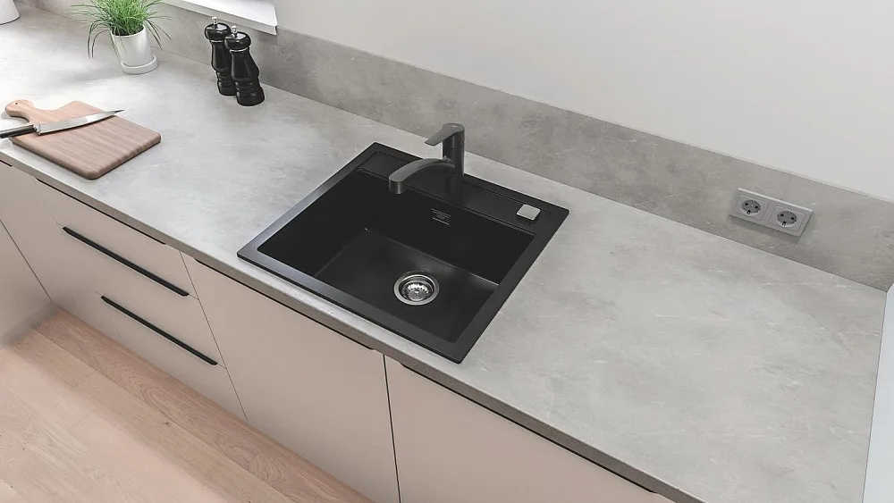 Смеситель для кухни Grohe Start 303072431 матовый черный Sancos — официальный сайт