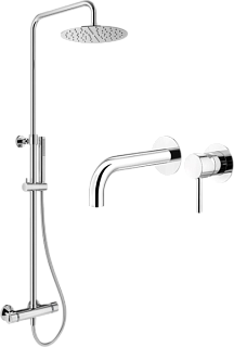 Комплект для ванной Plumberia Selection Ixo KITXO6302CR210 С ВНУТРЕННЕЙ ЧАСТЬЮ, хром