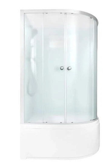 Душевая кабина DTO D120L 120х80, высокий поддон, профиль хром, стекло матовое