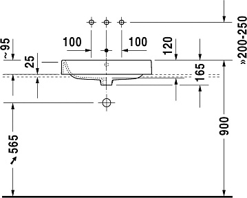 Накладная раковина Duravit Happy D 2314600000