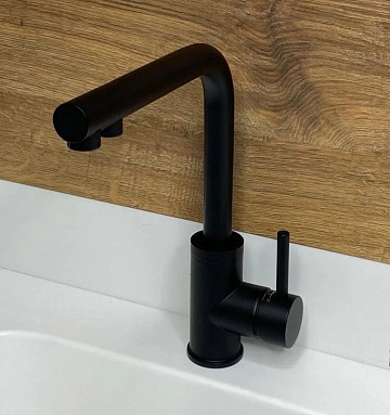 Смеситель для кухни Emar Steel ЕСВ 7015 Black