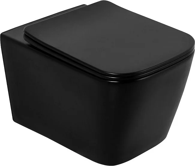 Чаша для унитаза подвесного BelBagno Ardente-C BB3202CHR-MB матовая черная Sancos — Оригинал