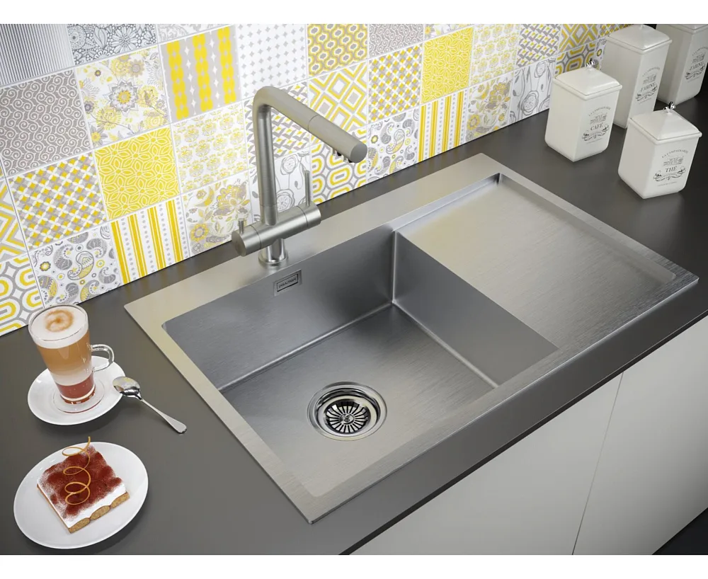 Смеситель для кухни Paulmark Skalen Sk213020-BS, брашированная сталь Sancos — официальный сайт