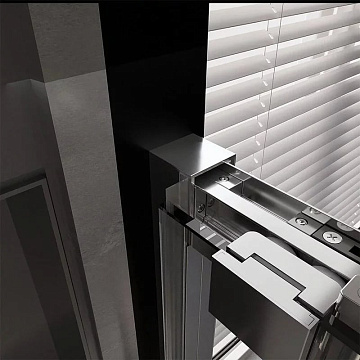 Душевой уголок Veconi Premium Trento PTC-SP-30CH 120x80, профиль хром, стекло прозрачное