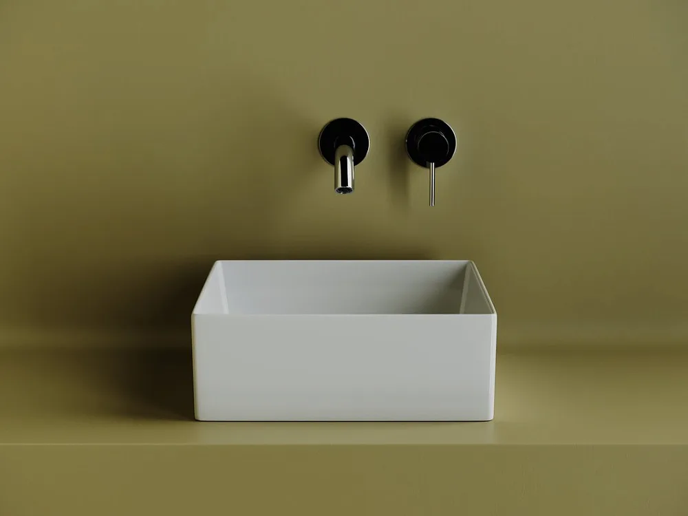 Накладная раковина Ceramicanova Element CN6068 белая глянцевая Sancos — официальный сайт