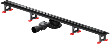 Душевой трап (лоток) AM.PM MasterFlow Slim line 100 см, черный матовый