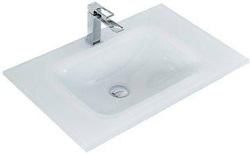 Мебельная раковина BelBagno BB810/465-LV-VTR-BL белая