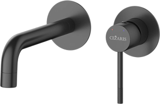 Смеситель для раковины Cezares Relax RELAX-BLI2-1 С ВНУТРЕННЕЙ ЧАСТЬЮ, матовый черный