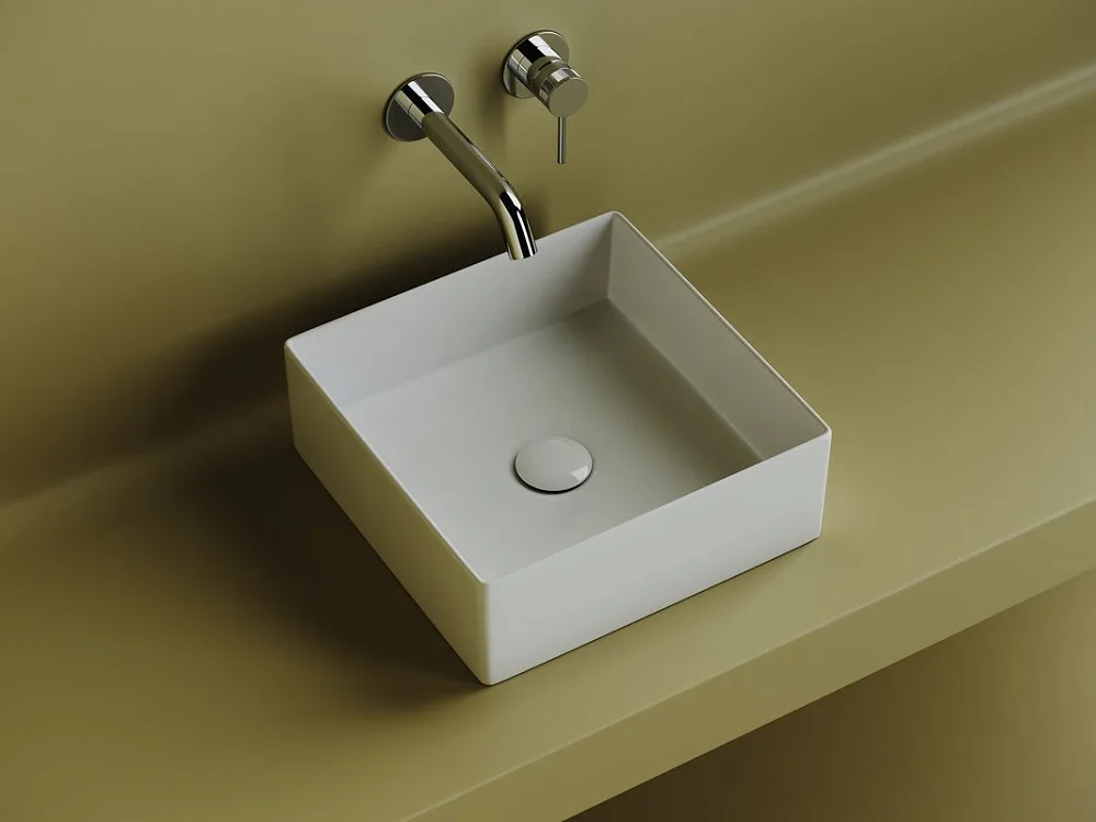 Накладная раковина Ceramicanova Element CN6068 белая глянцевая Sancos — официальный сайт