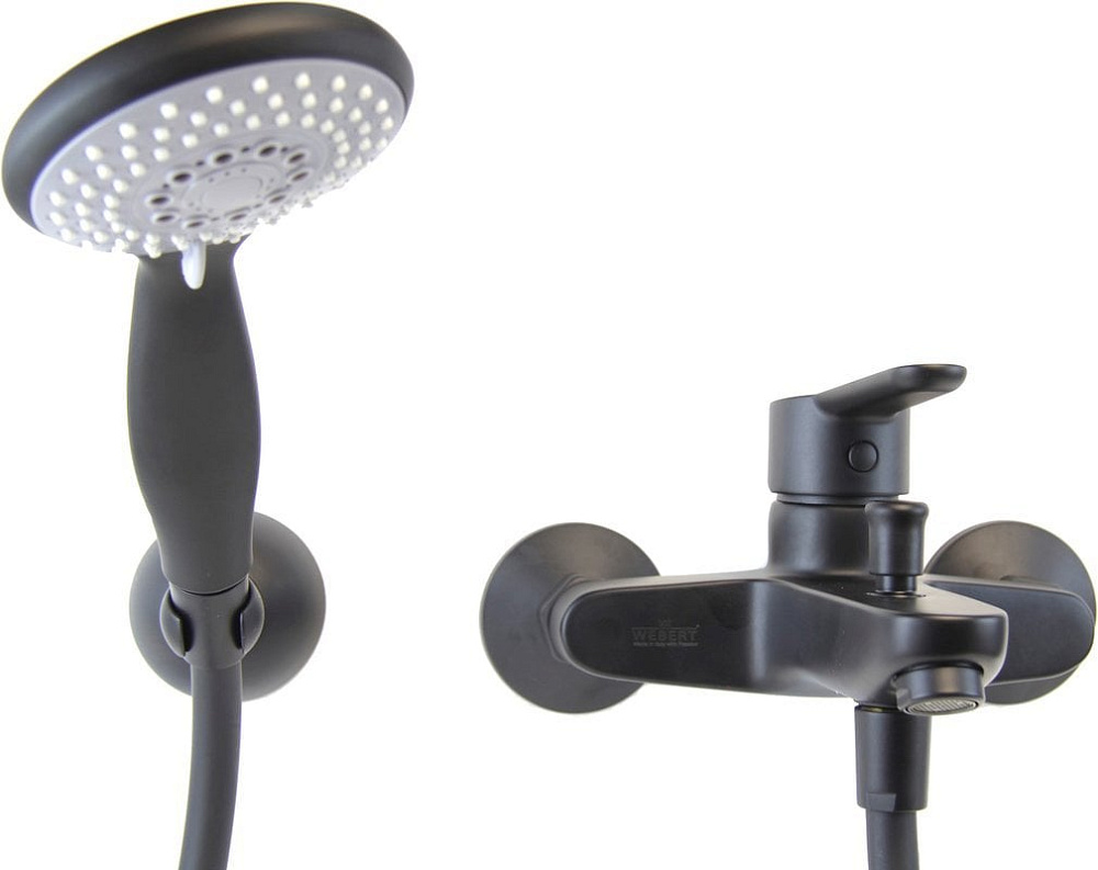 Смеситель для ванны с душем Webert Sax Evolution SE850101560, черный