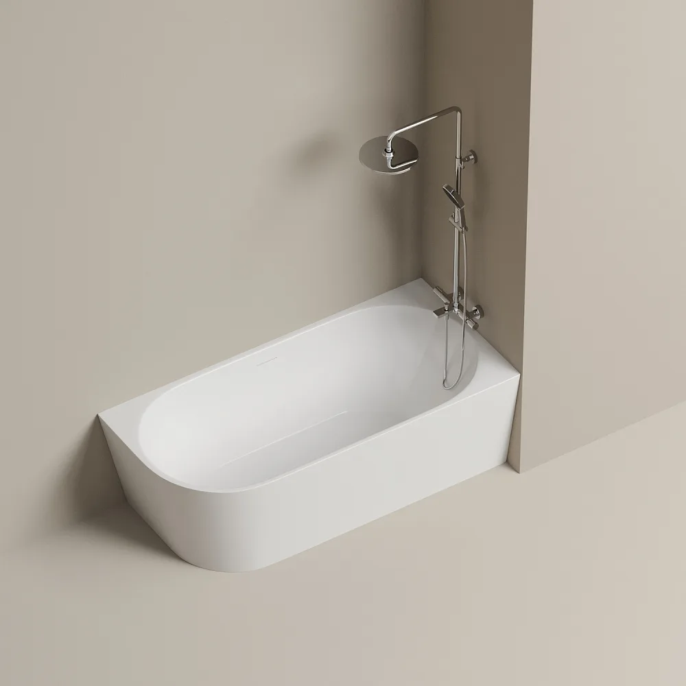 Акриловая ванна Sancos Грань (Edge) FB23R 170x80 см, угловая, правая, белая, со сливом-переливом Sancos — официальный сайт