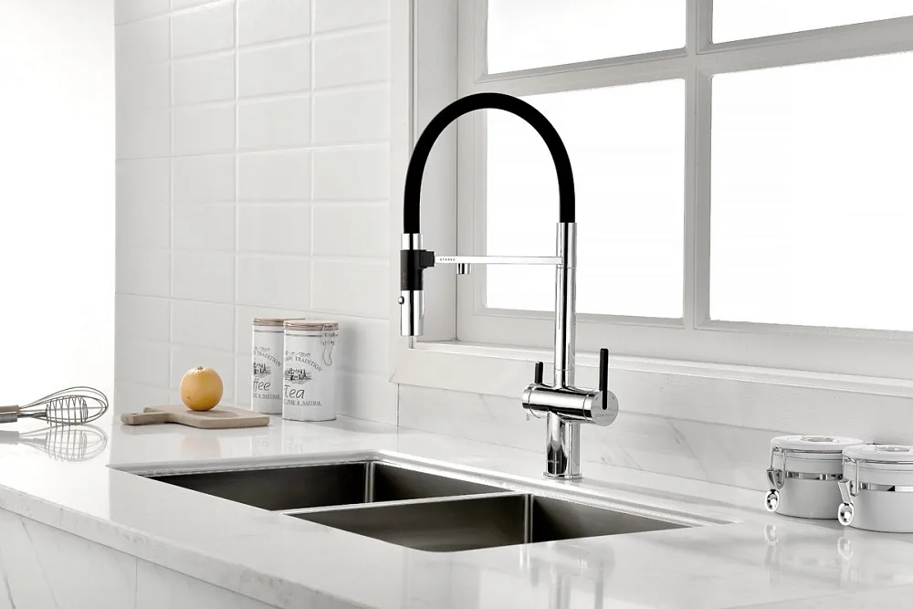 Смеситель для кухни Paulmark Gravity Gr213888-CR, хром Sancos — официальный сайт