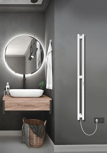 Полотенцесушитель электрический Indigo Style Pro LSPRE120-10WMRt белый матовый