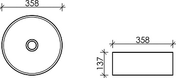 Накладная раковина Ceramicanova Element CN6032MW