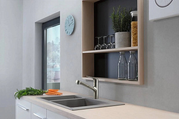 Смеситель для кухни Hansgrohe Focus M42 71814800 сталь