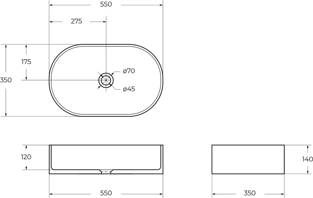 Накладная раковина BelBagno BB1048 Sancos — официальный сайт