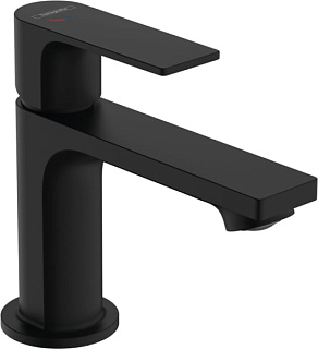 Смеситель для раковины Hansgrohe Rebris E 72554670 технология CoolStart, матовый черный