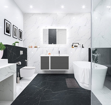 Мебельная раковина Cezares Bellagio R 106 см, bianco opaco