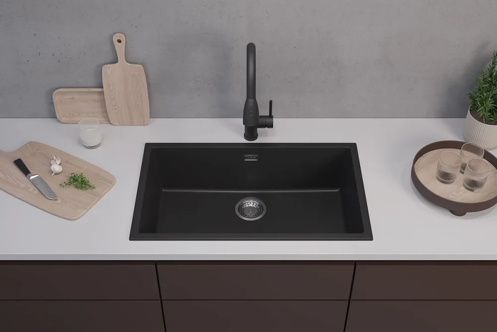 Мойка кухонная Alveus Omni Granital 40 carbon Sancos — официальный сайт